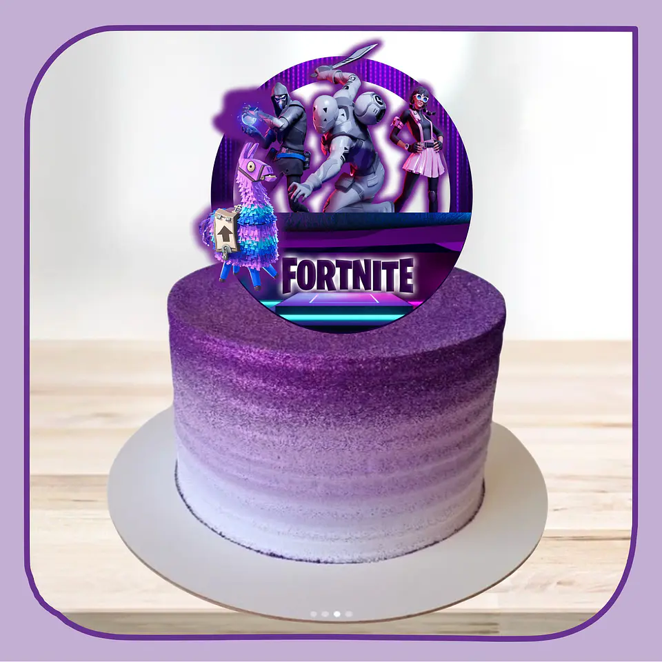 Arquivo de Corte Topo de Bolo Fortnite 10 1
