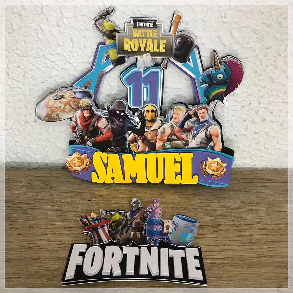 Arquivo de Corte Topo de Bolo Fortnite 5 1