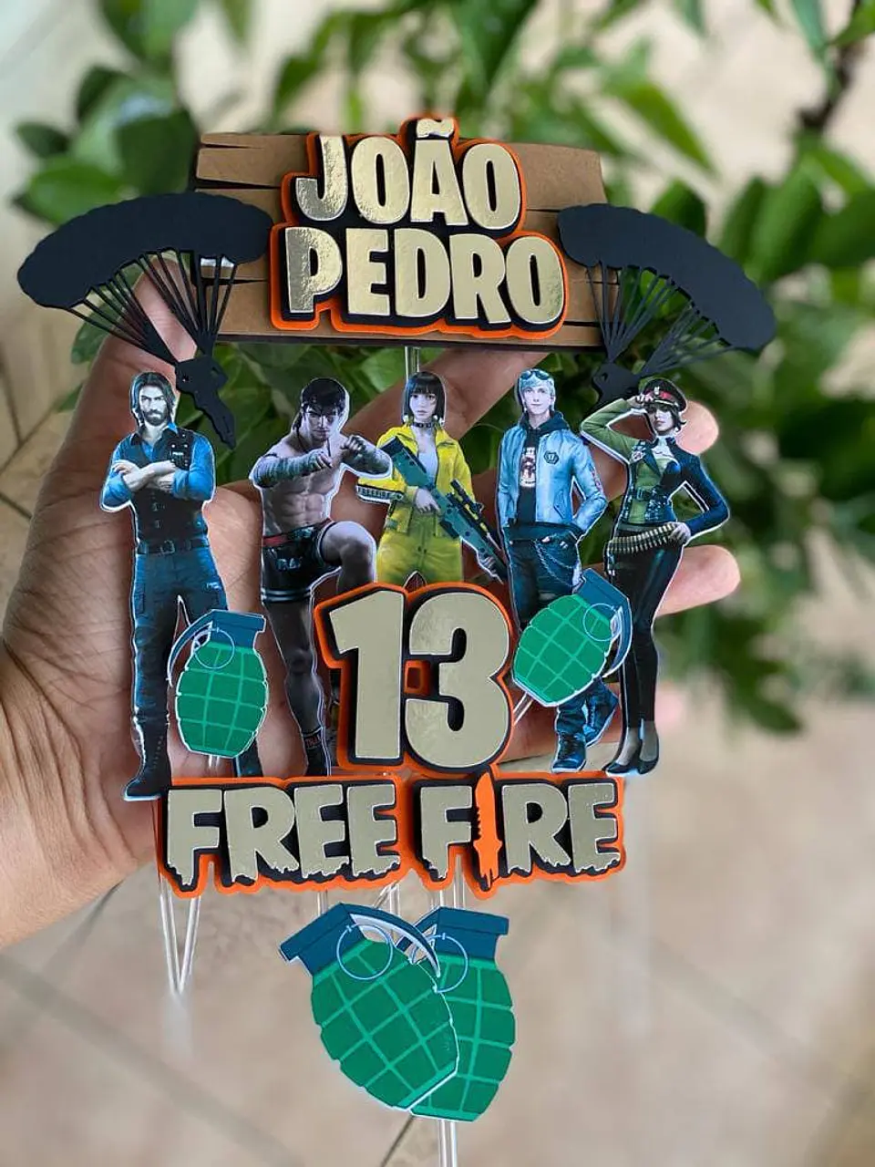 Arquivo de Corte Topo de Bolo Free Fire 8 1