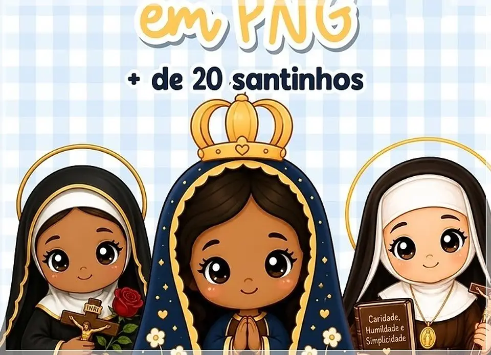 Kit Digital Santinhos Católicos 1