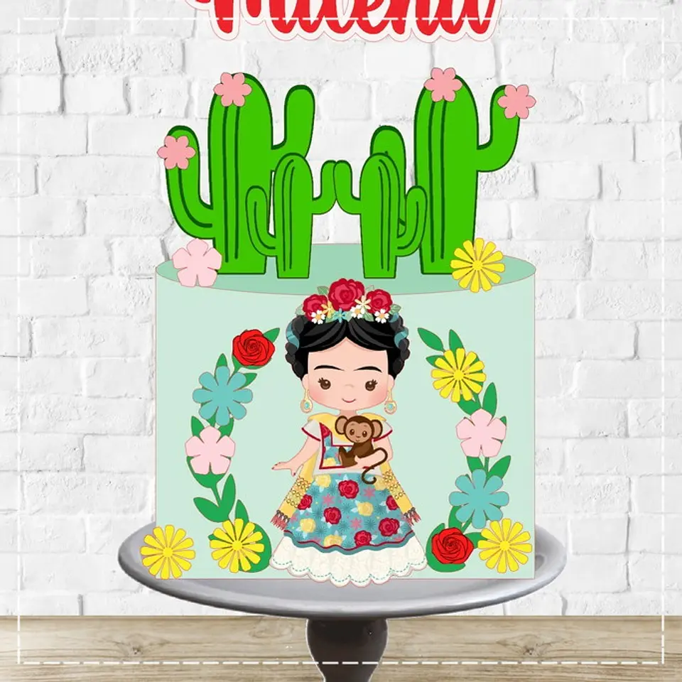 Arquivo de Corte Topo de Bolo Frida 9 1