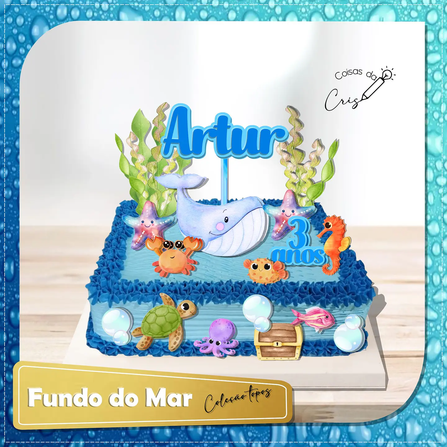 Arquivo de Corte Topo de Bolo Fundo do Mar 1 1