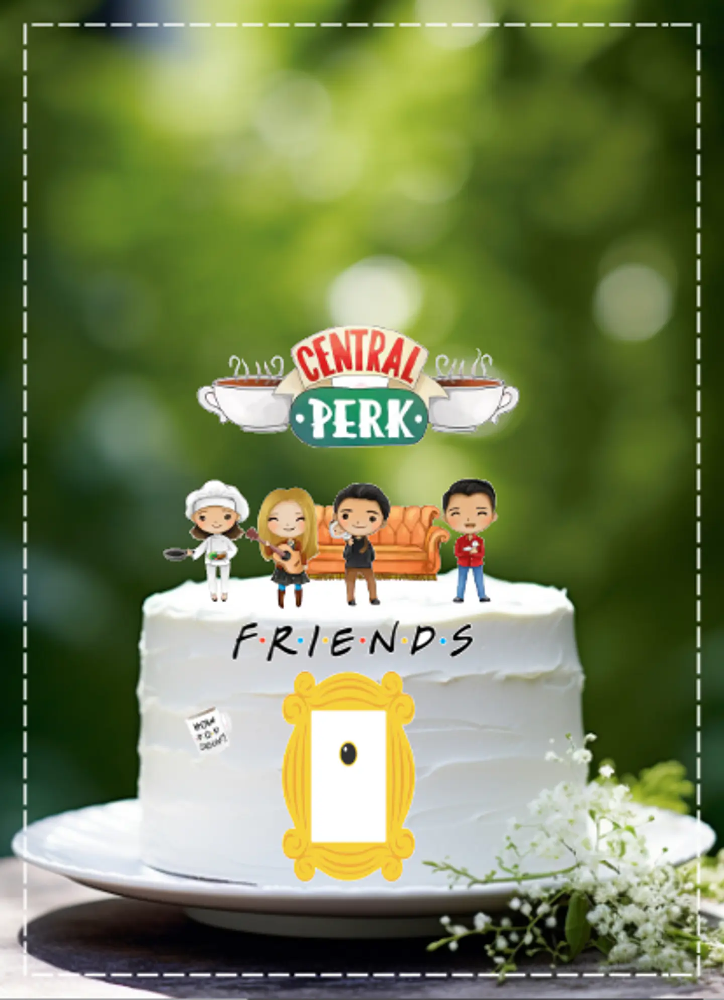 Arquivo de Corte Topo de Bolo Friends 6 1