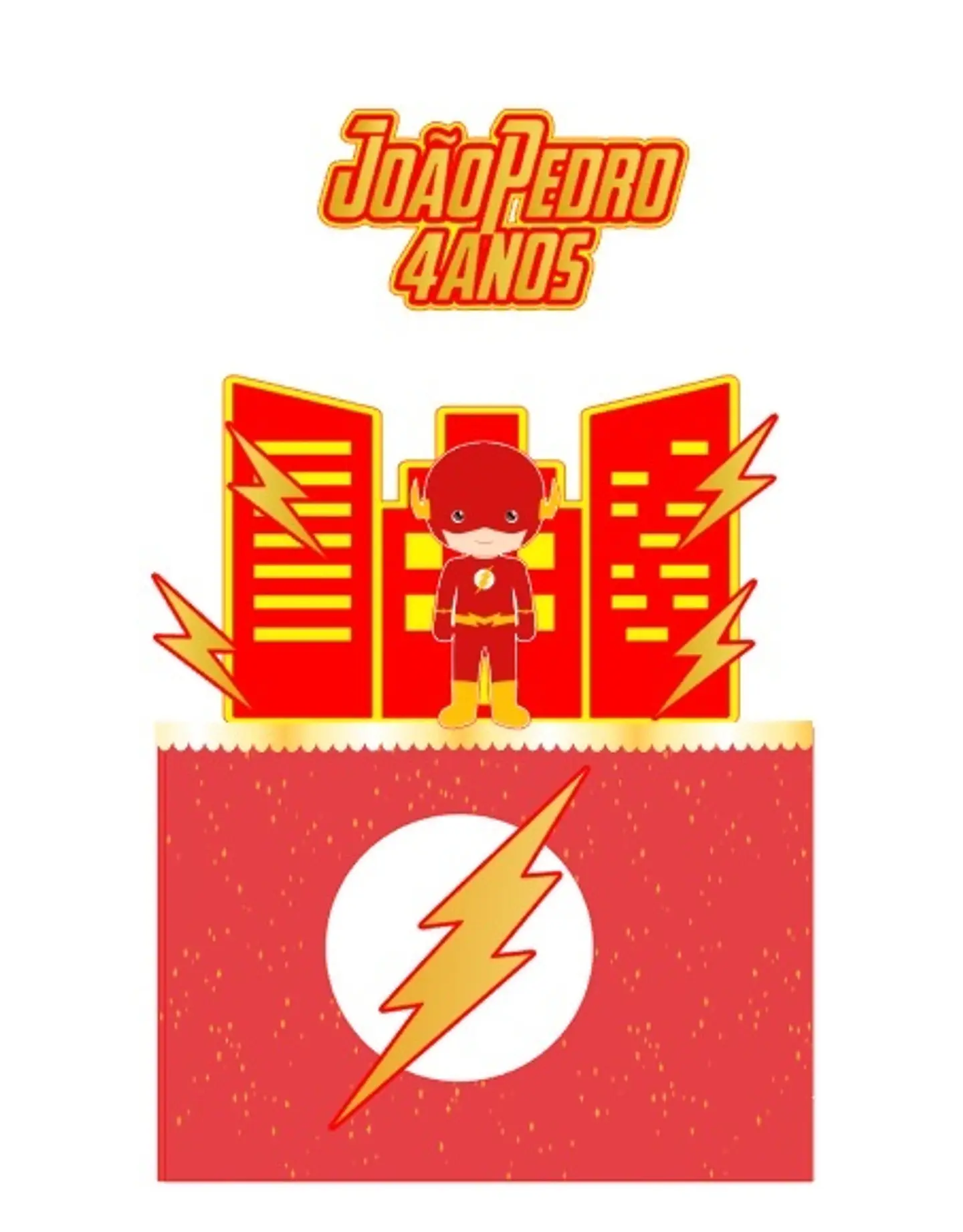 Arquivo de Corte Topo de Bolo Flash 3 1