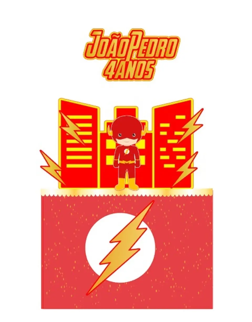Arquivo de Corte Topo de Bolo Flash 3 1
