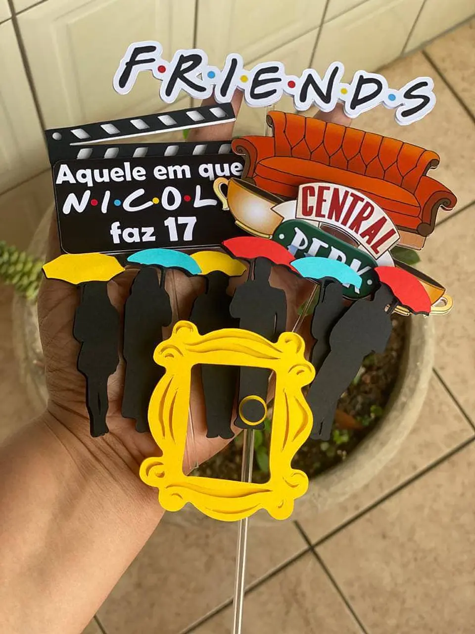 Arquivo de Corte Topo de Bolo Friends 5 1