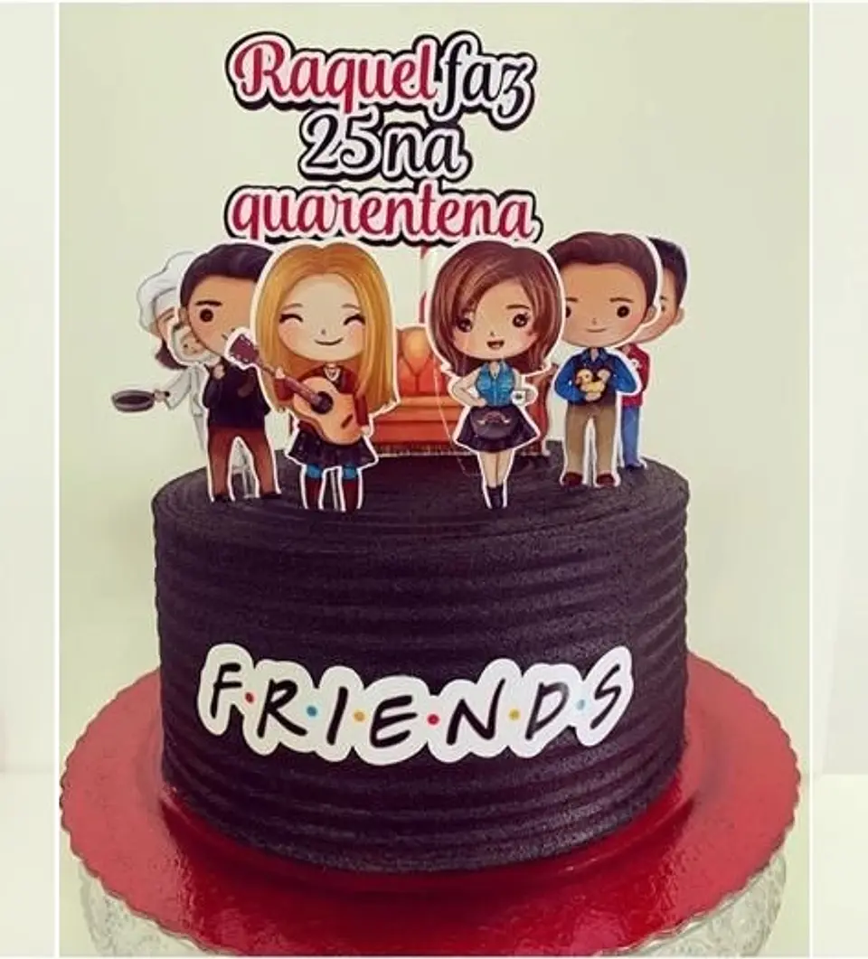Arquivo de Corte Topo de Bolo Friends 3 1