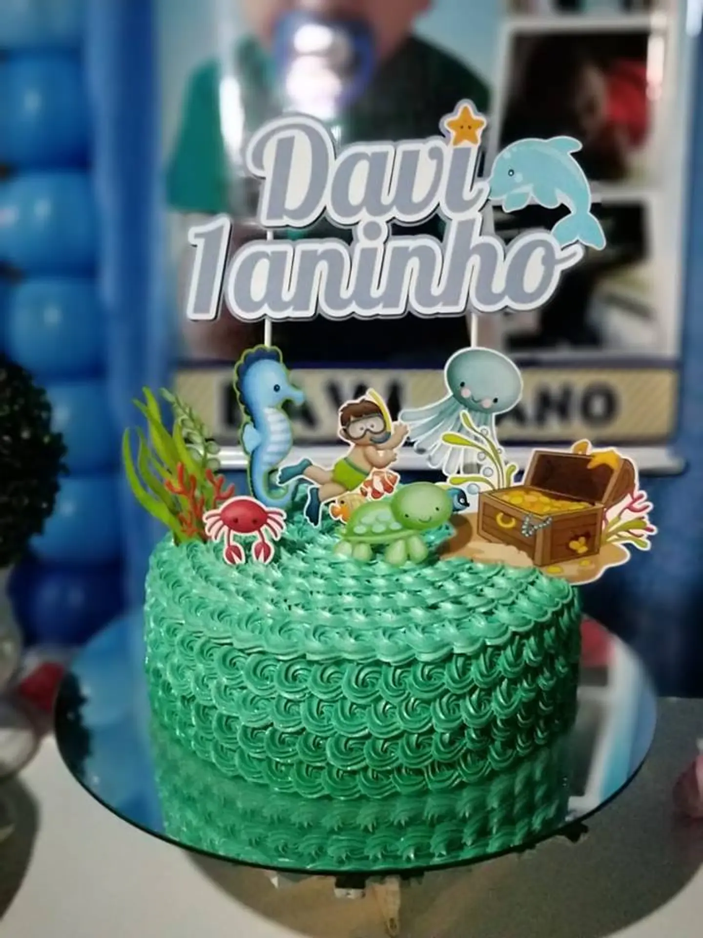 Arquivo de Corte Topo de Bolo Fundo do Mar 23 1