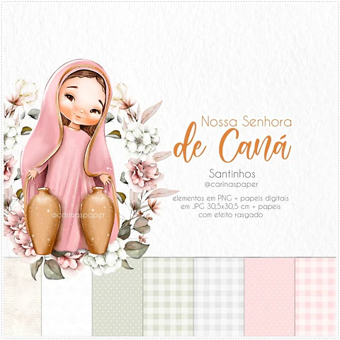Kit Digital Ilustrações Nossa Senhora de Caná (Santinhos) 20