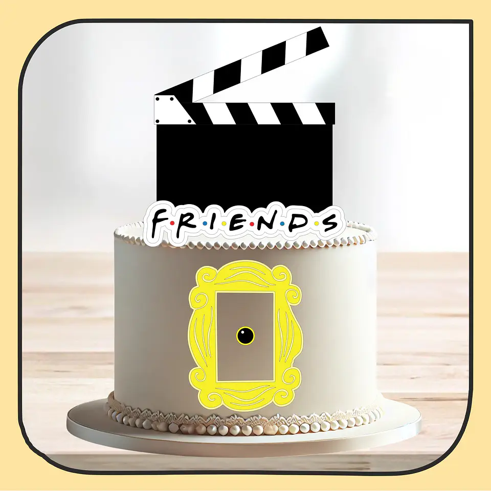 Arquivo de Corte Topo de Bolo Friends 7 1