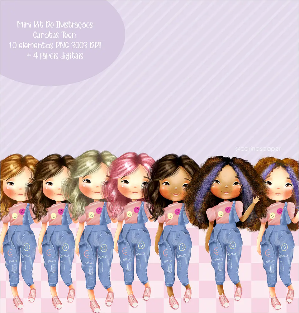Kit Digital Garotas Teen 11 1