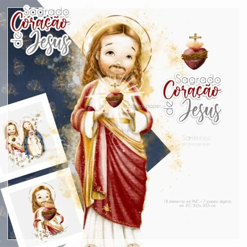 Kit Digital Sagrado Coração de Jesus (Santinhos) – 63 1