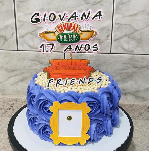 Arquivo de Corte Topo de Bolo Friends 1
