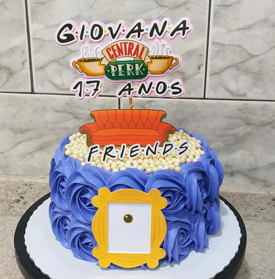 Arquivo de Corte Topo de Bolo Friends 1 1