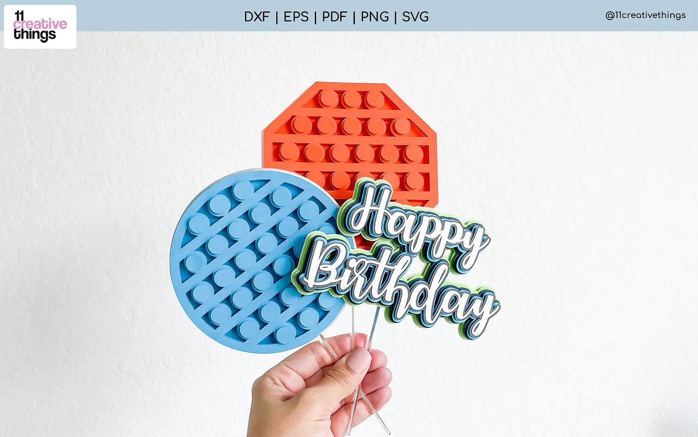 Arquivo de Corte Topo de Bolo Fidget Toys - Pop It 3 1