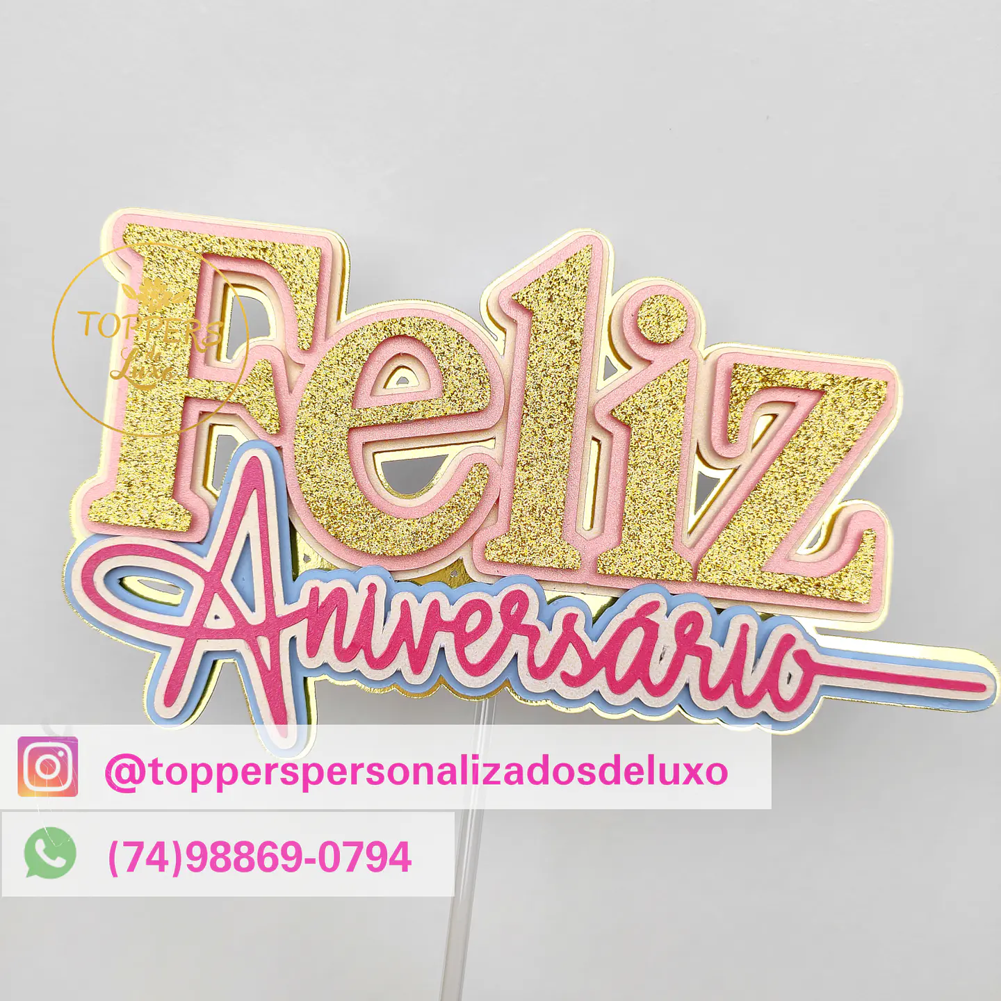 Arquivo de Corte Topo de Bolo Feliz Aniversário 14 1