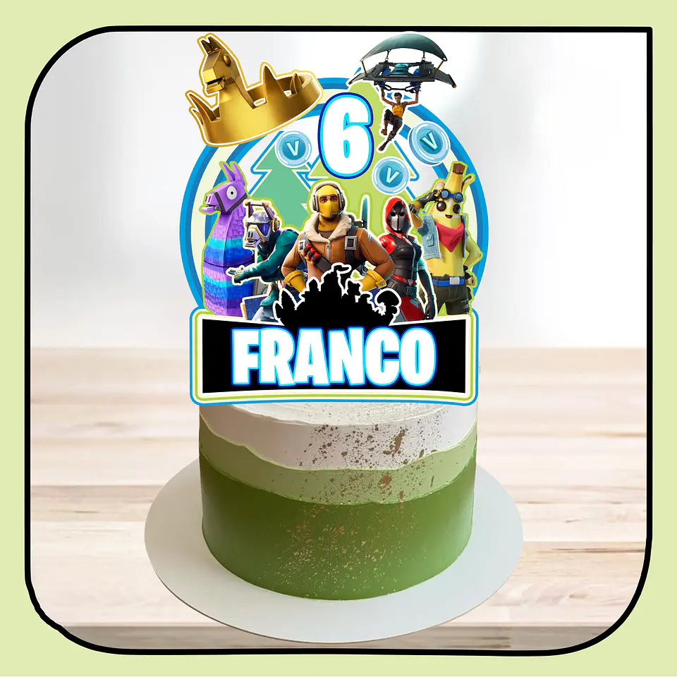 Arquivo de Corte Topo de Bolo Fortnite 11 1