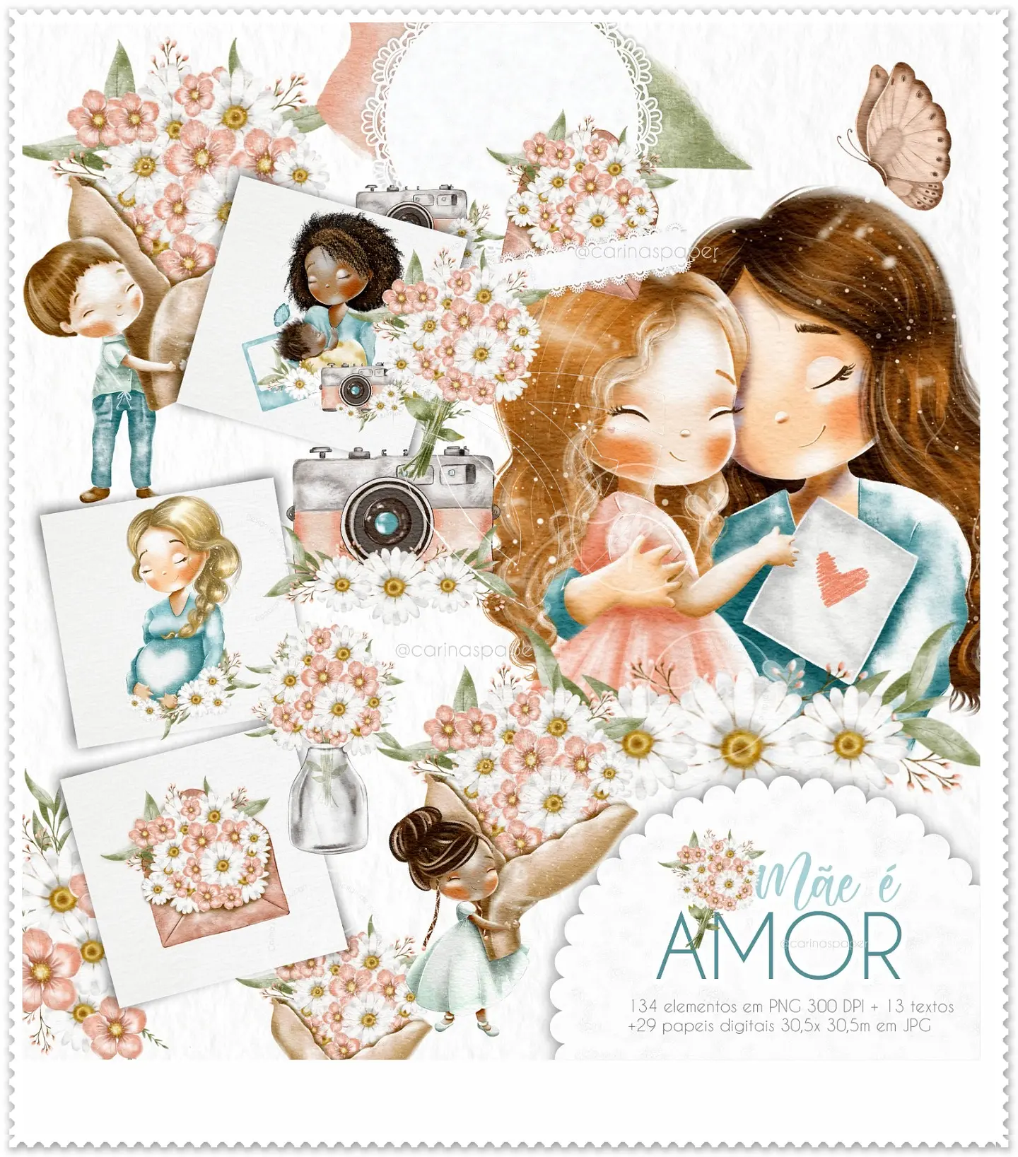 Kit Digital Mãe É Amor 52 1