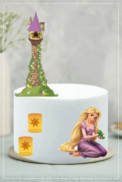 Arquivo de Corte Topo de Bolo Enrolados Rapunzel 18