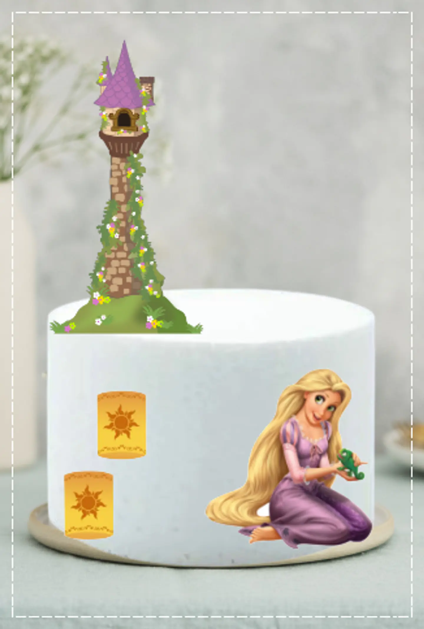 Arquivo de Corte Topo de Bolo Enrolados Rapunzel 18 1
