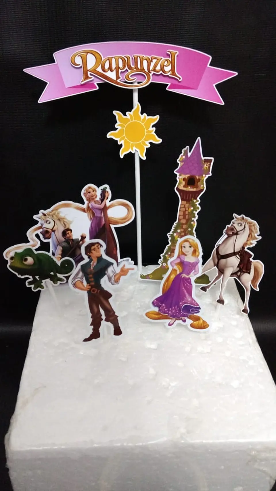Arquivo de Corte Topo de Bolo Enrolados Rapunzel 17 1