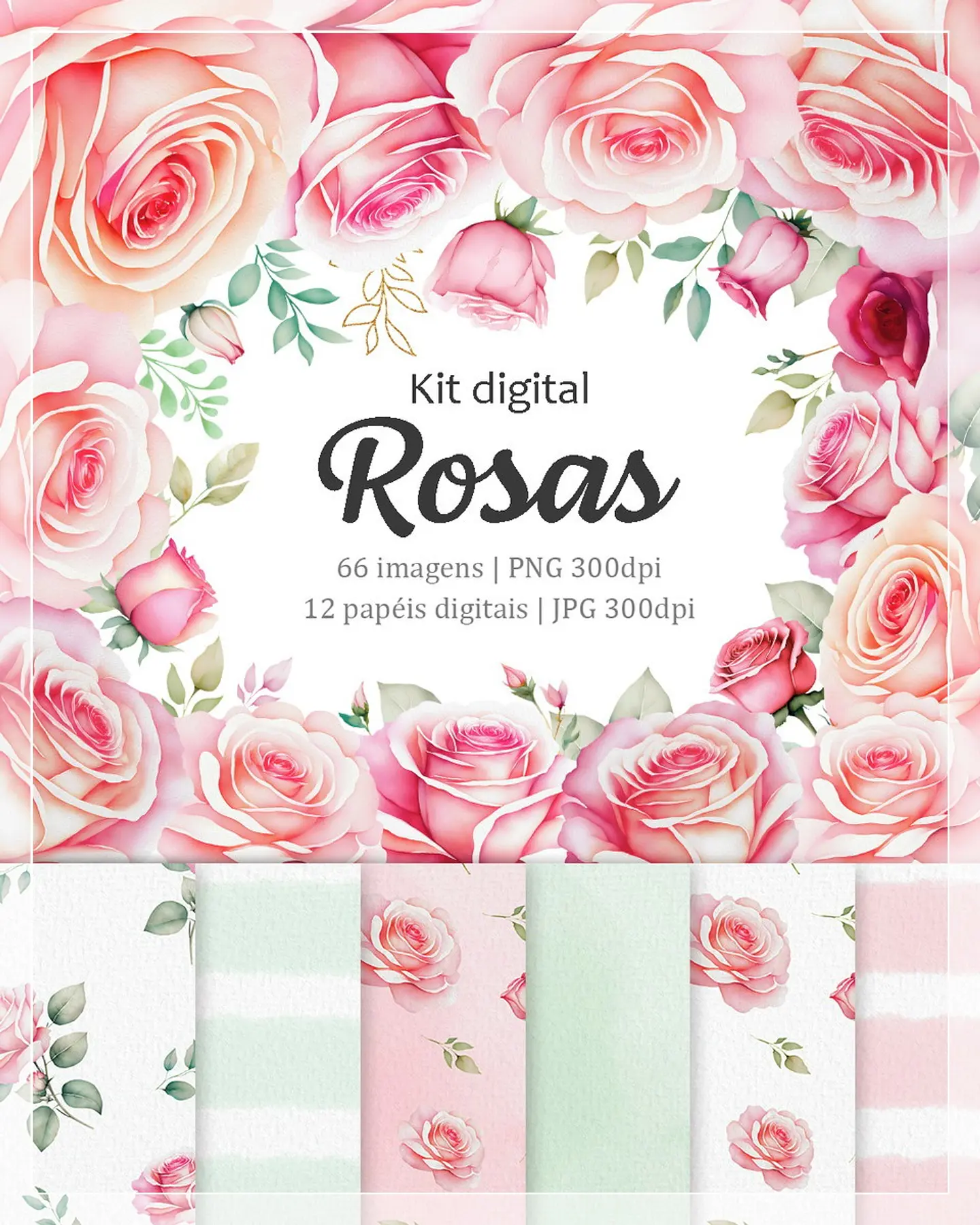 Kit Digital Rosas 13 1