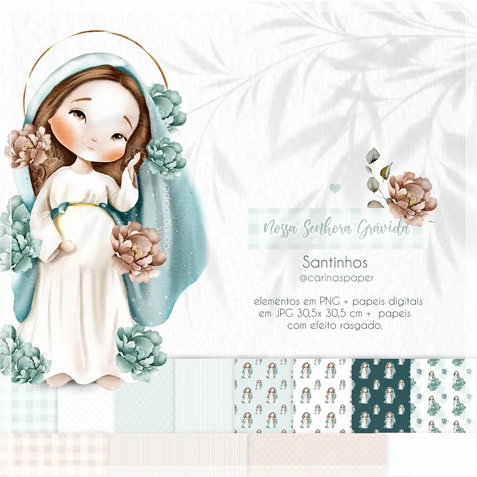 Kit Digital Nossa Senhora Grávida 35 1