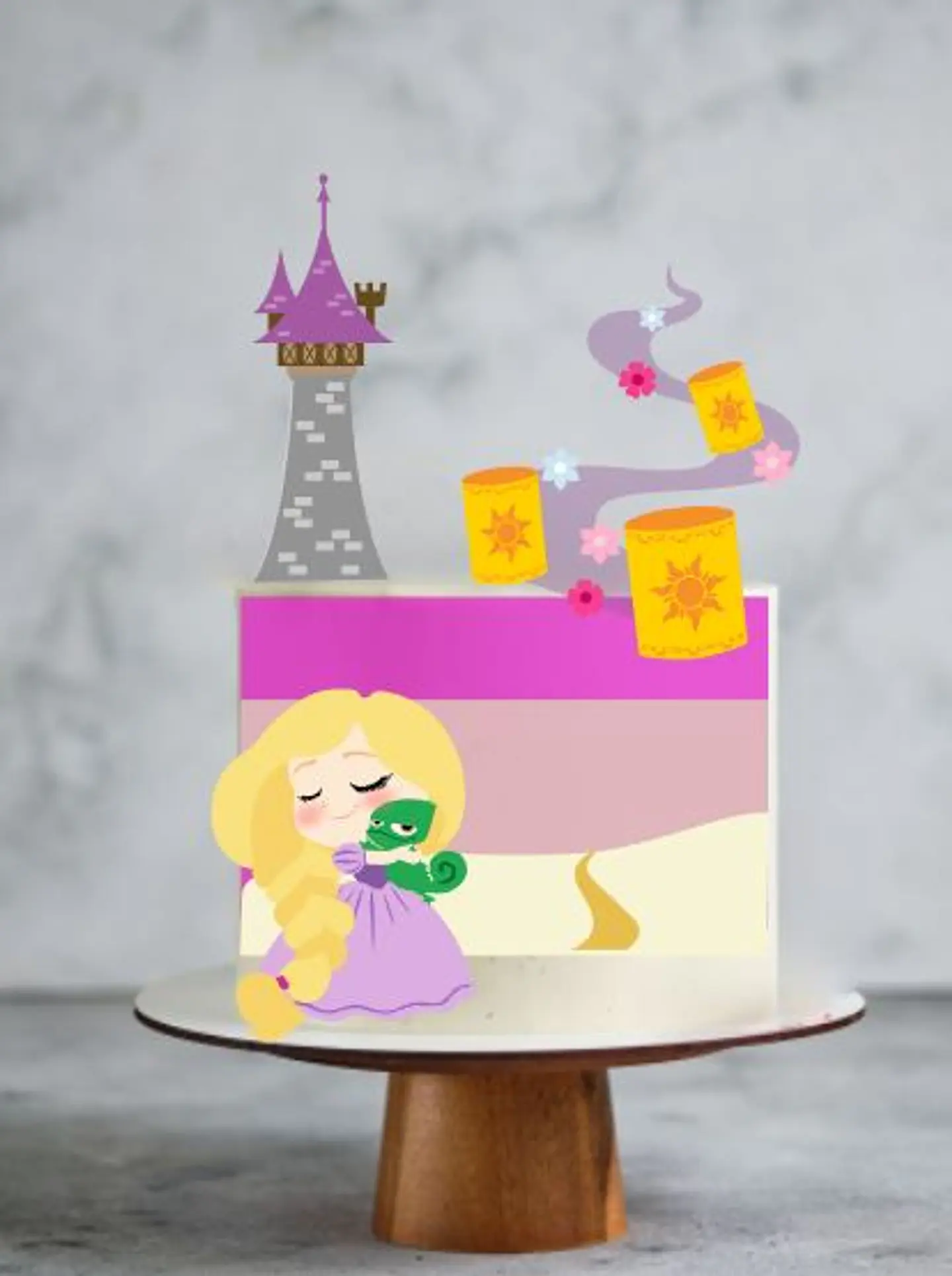 Arquivo de Corte Topo de Bolo Enrolados Rapunzel 26 1