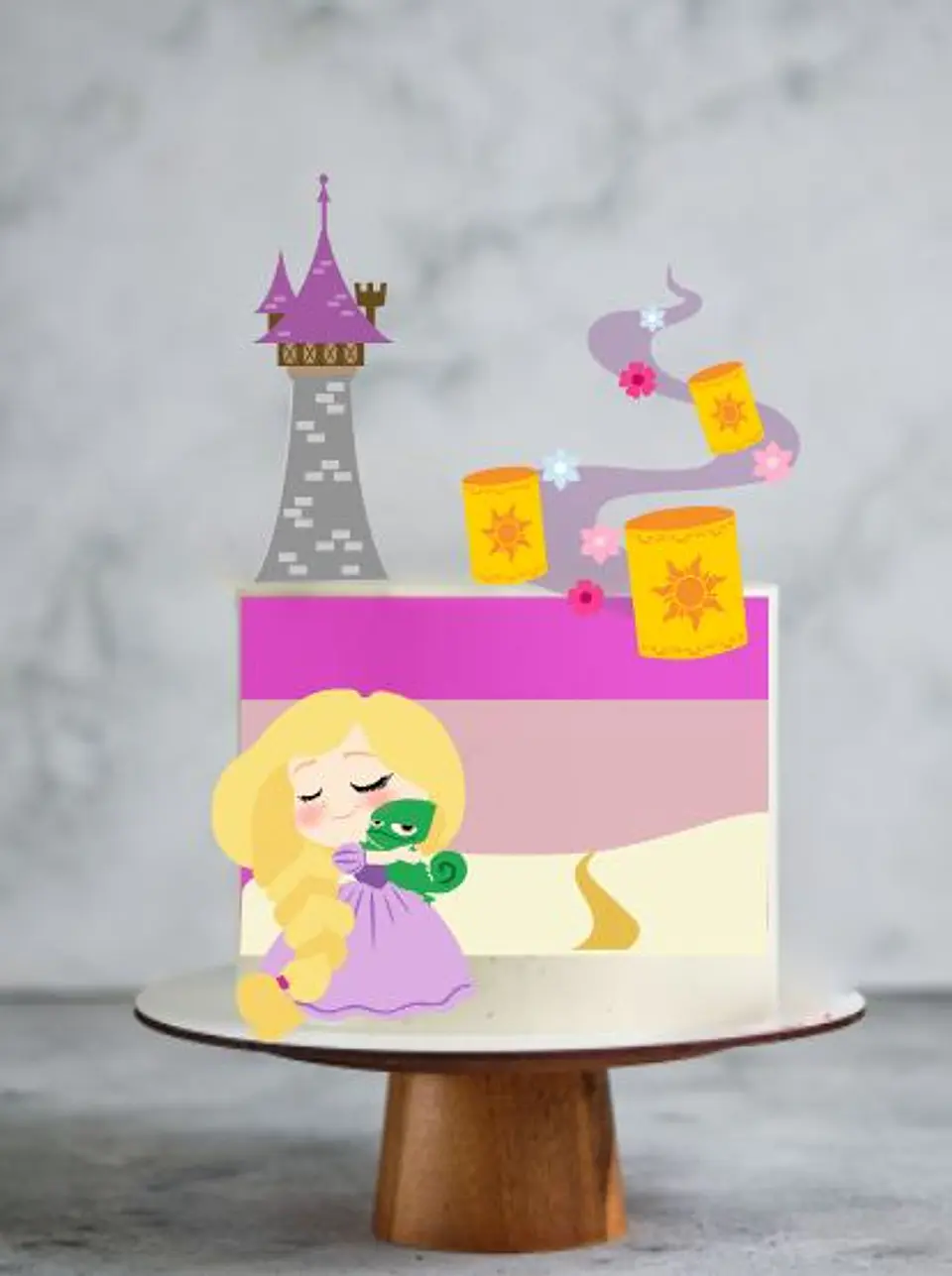 Arquivo de Corte Topo de Bolo Enrolados Rapunzel 26 1