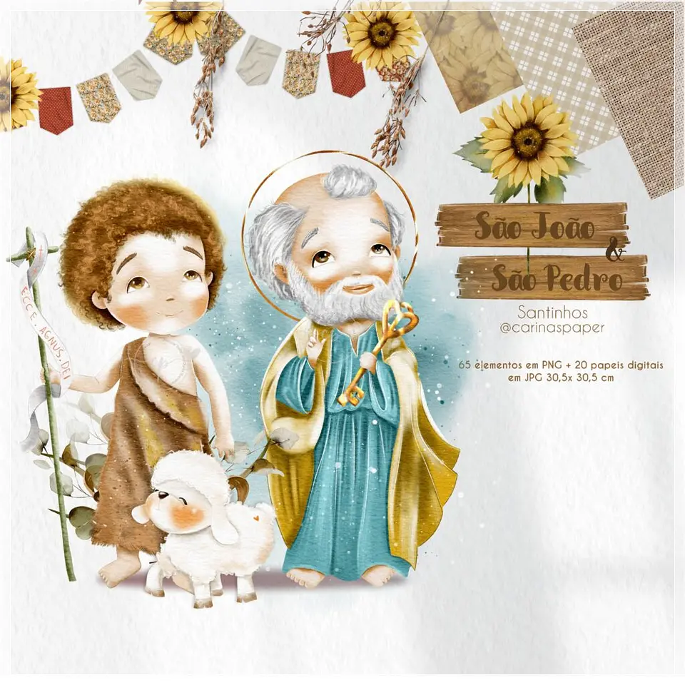 Kit Digital São João e São Pedro (Santinhos) 65 1