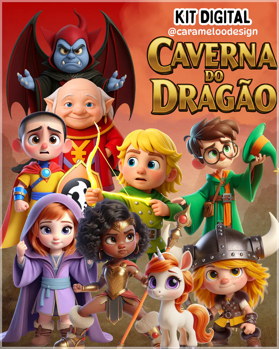Kit Digital Caverna do Dragão 18 1