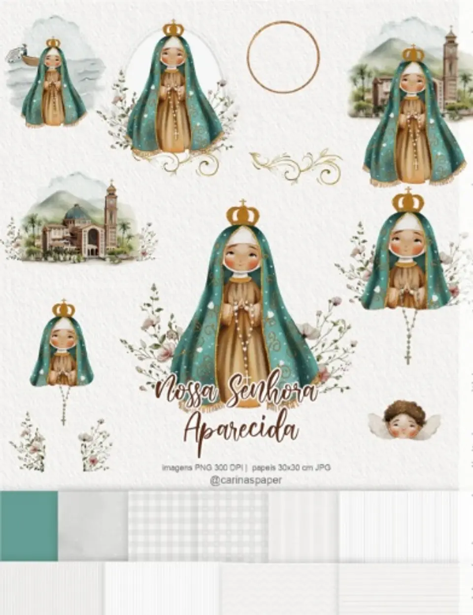Kit Digital Ilustrações Nossa Senhora Aparecida 6 Parte 57 1