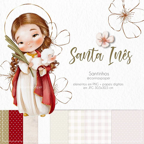 Kit Digital Santa Inês (Santinhos) 28