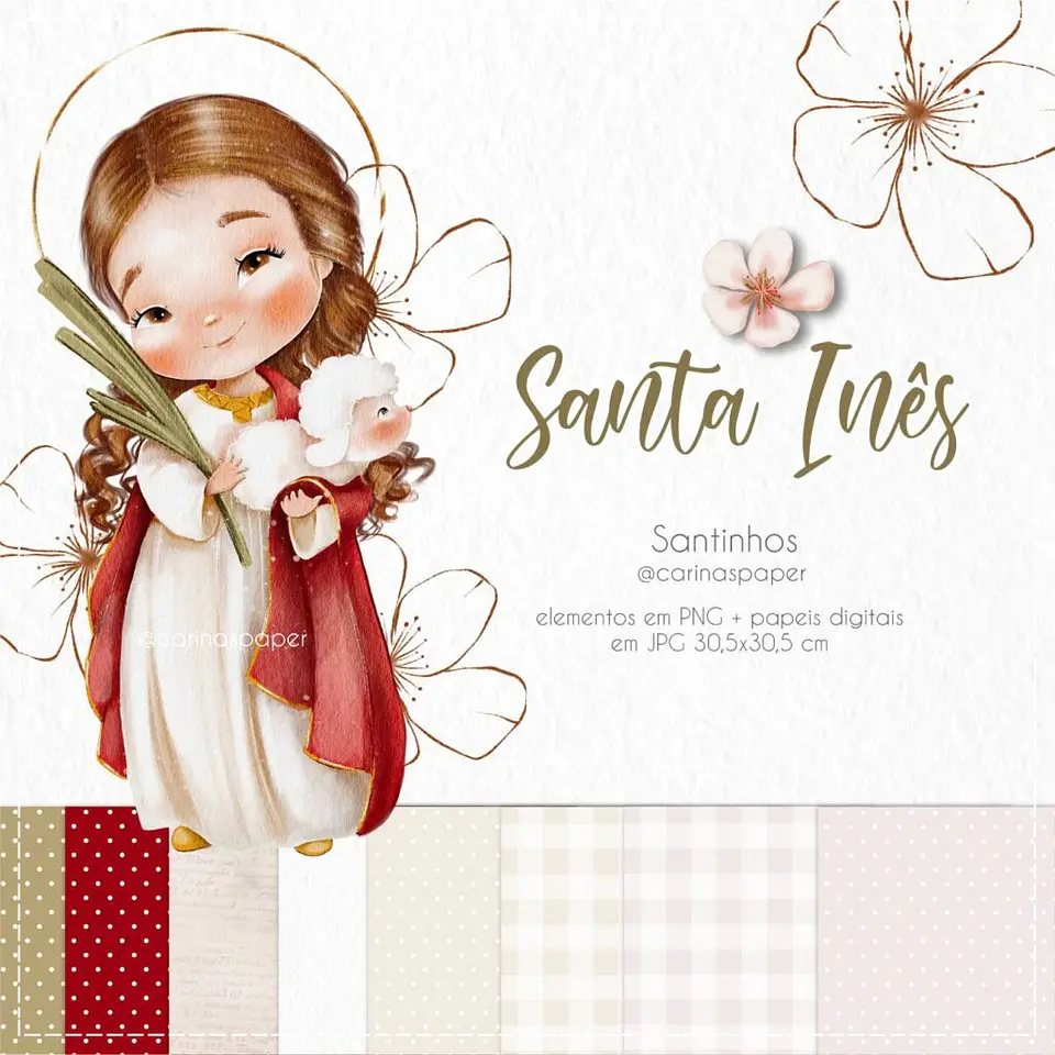Kit Digital Santa Inês (Santinhos) 28 1