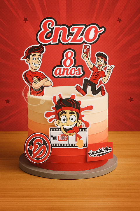 Arquivo de Corte Topo de Bolo Enaldinho 3