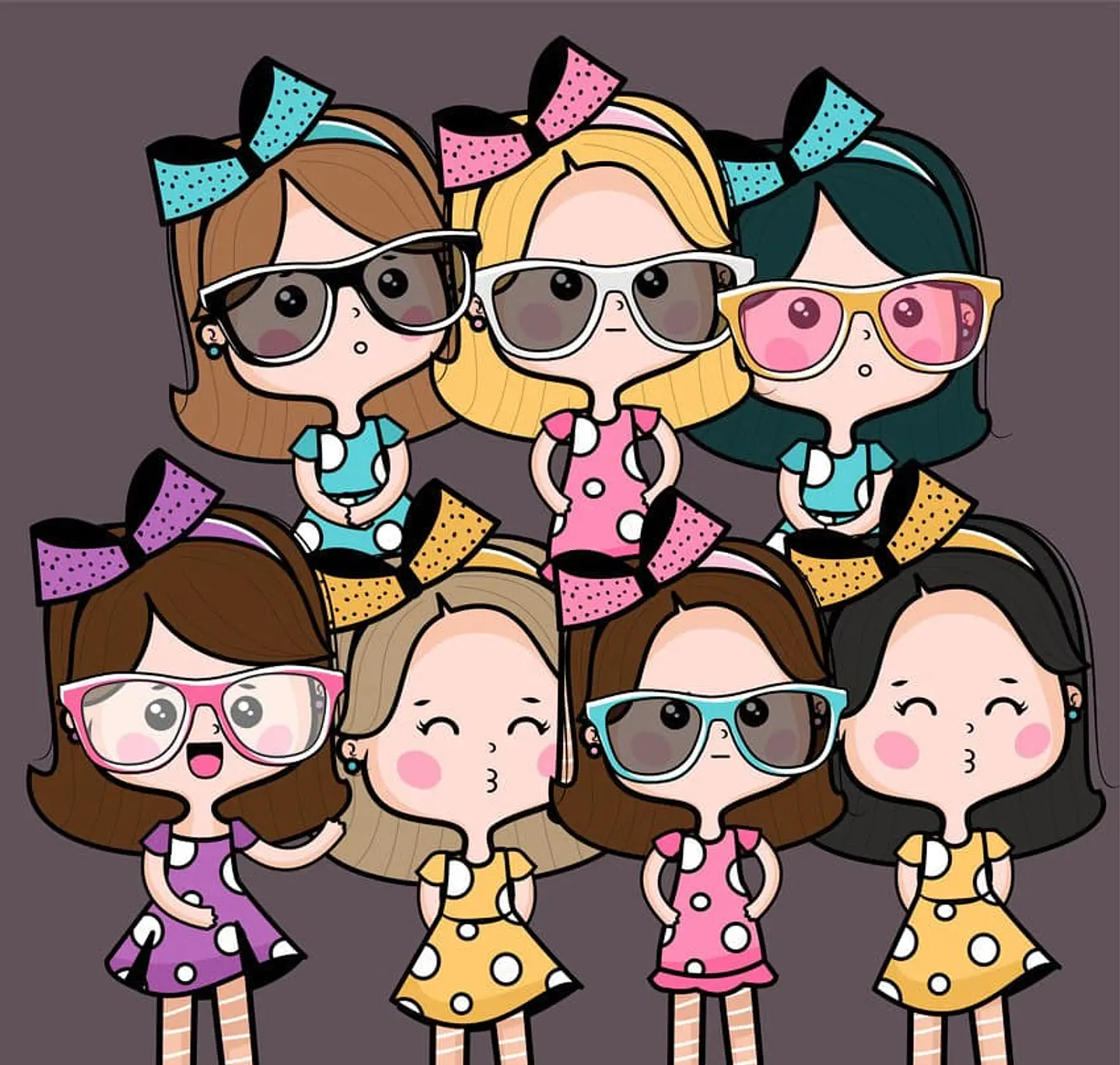 Kit Digital Mascotinhas Boneca Meninas Meninas 6 12 1