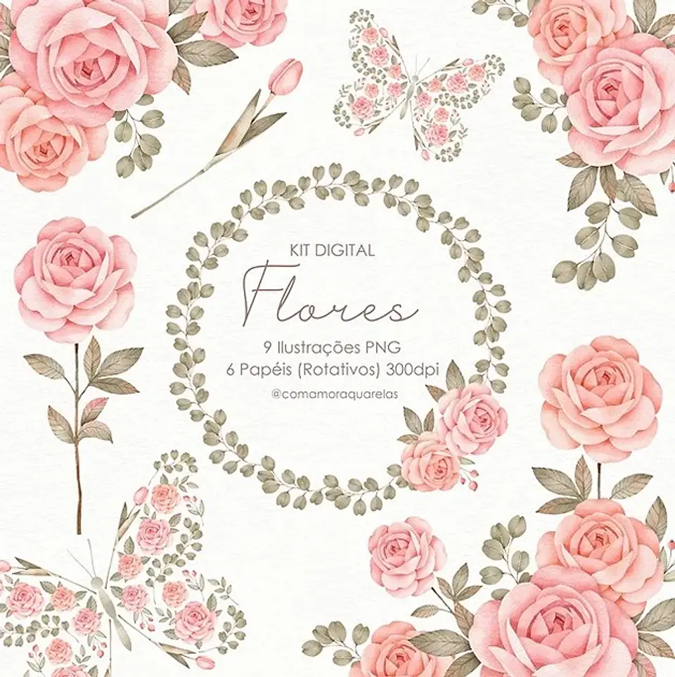 Kit Digital Flores 17 1