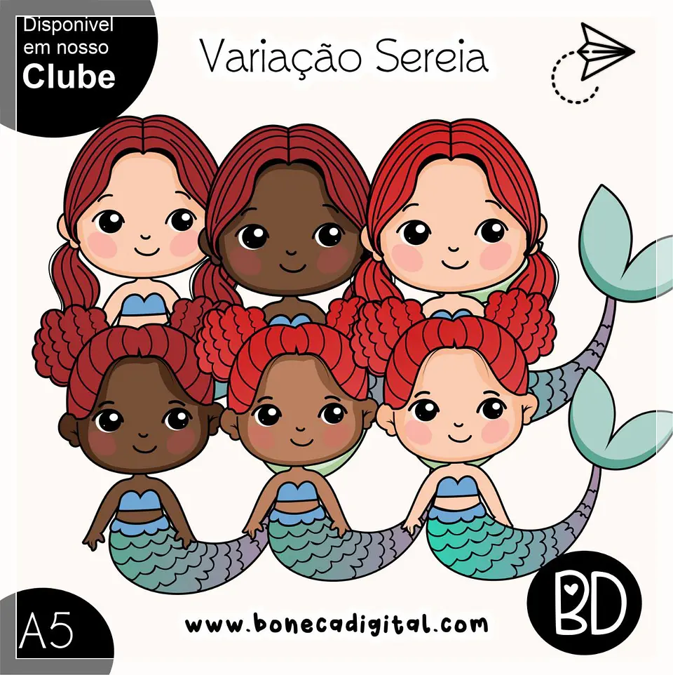 Kit Digital Variação Serieia Cabelço Vermelho 91 1