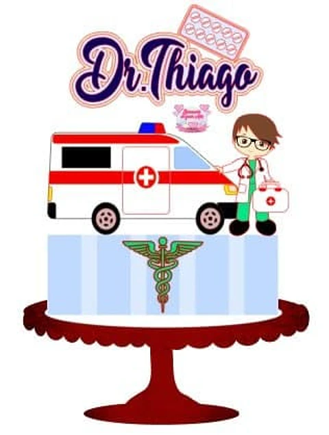 Arquivo de Corte Topo de Bolo Enfermagem - Medicina 29