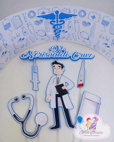 Arquivo de Corte Topo de Bolo Enfermagem - Medicina 20