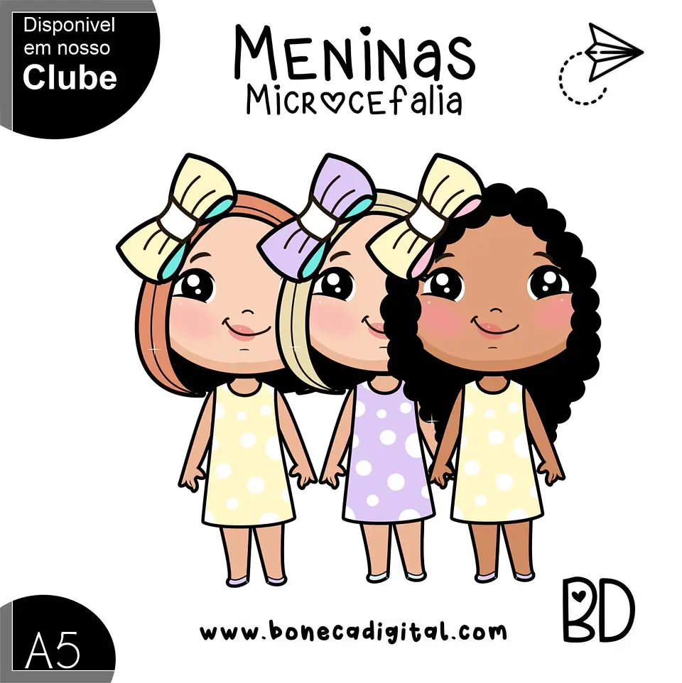 Kit Digital Meninas Microcefalia 35 1
