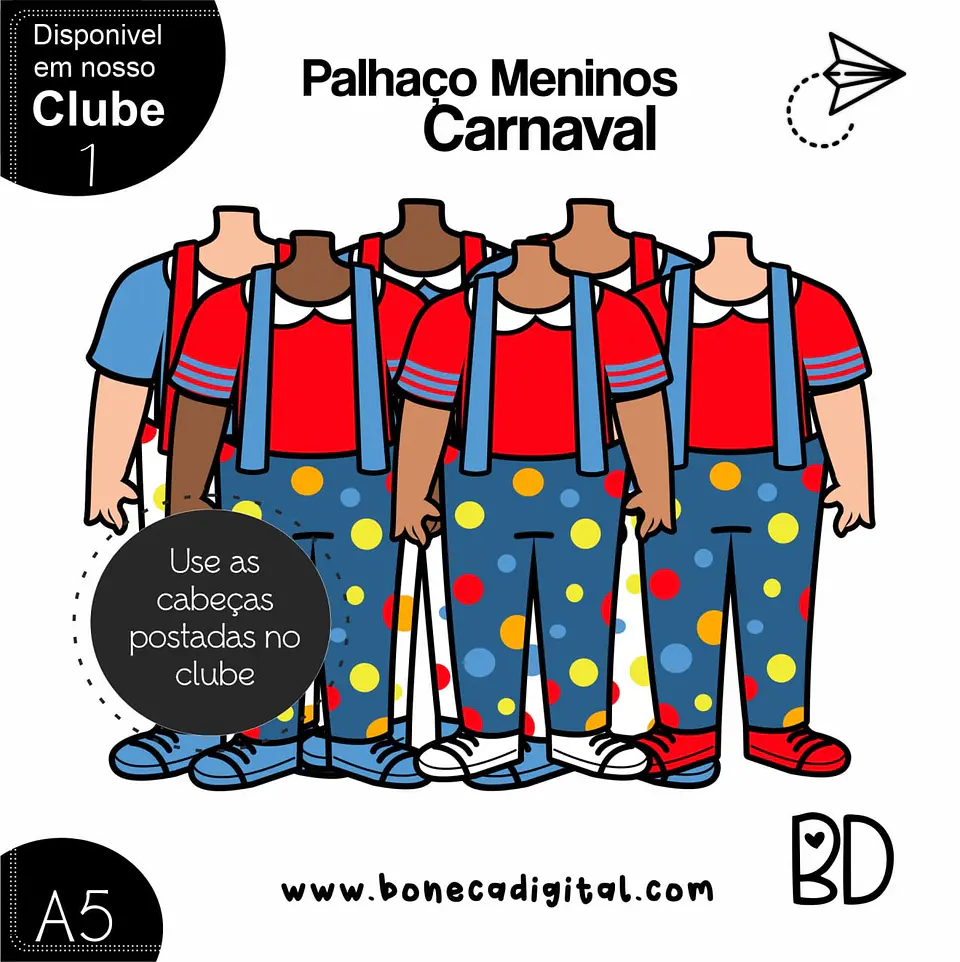 Kit Digital Palhaço Corpinhos 80 1
