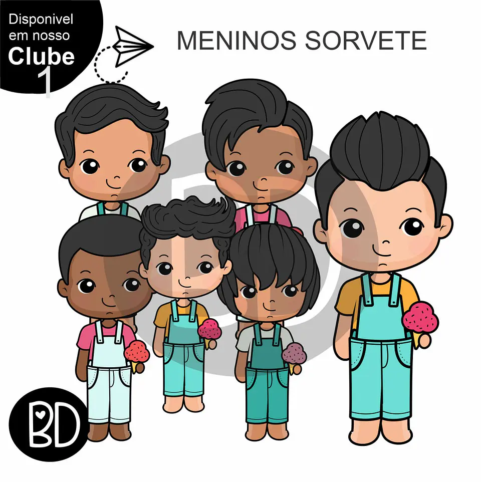 Kit Digital Menino Sorvete 75 1