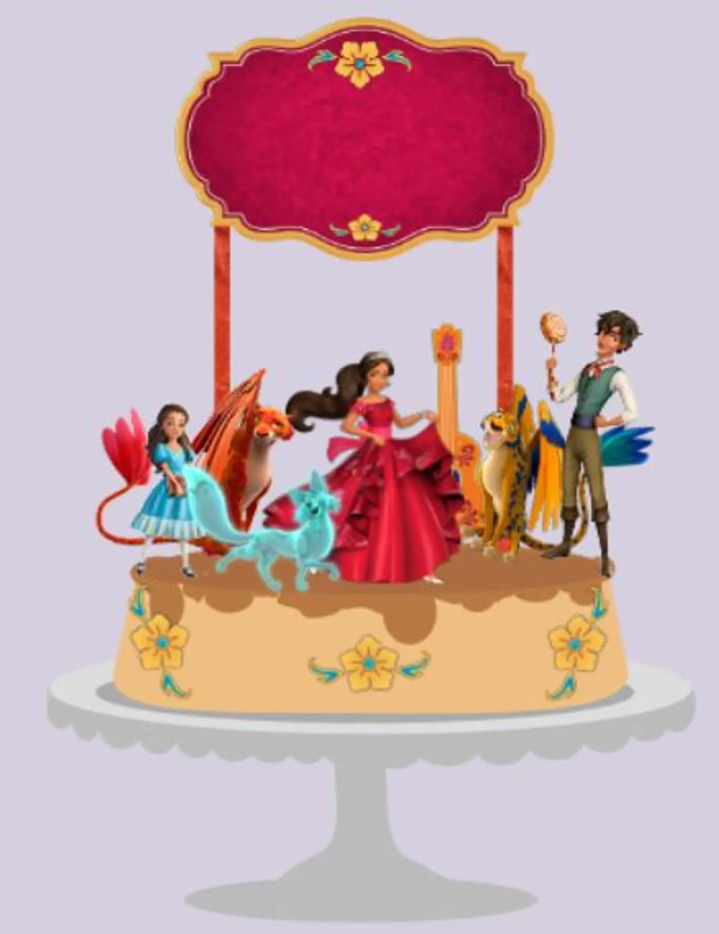 Arquivo de Corte Topo de Bolo Elena de Avalor 1 1