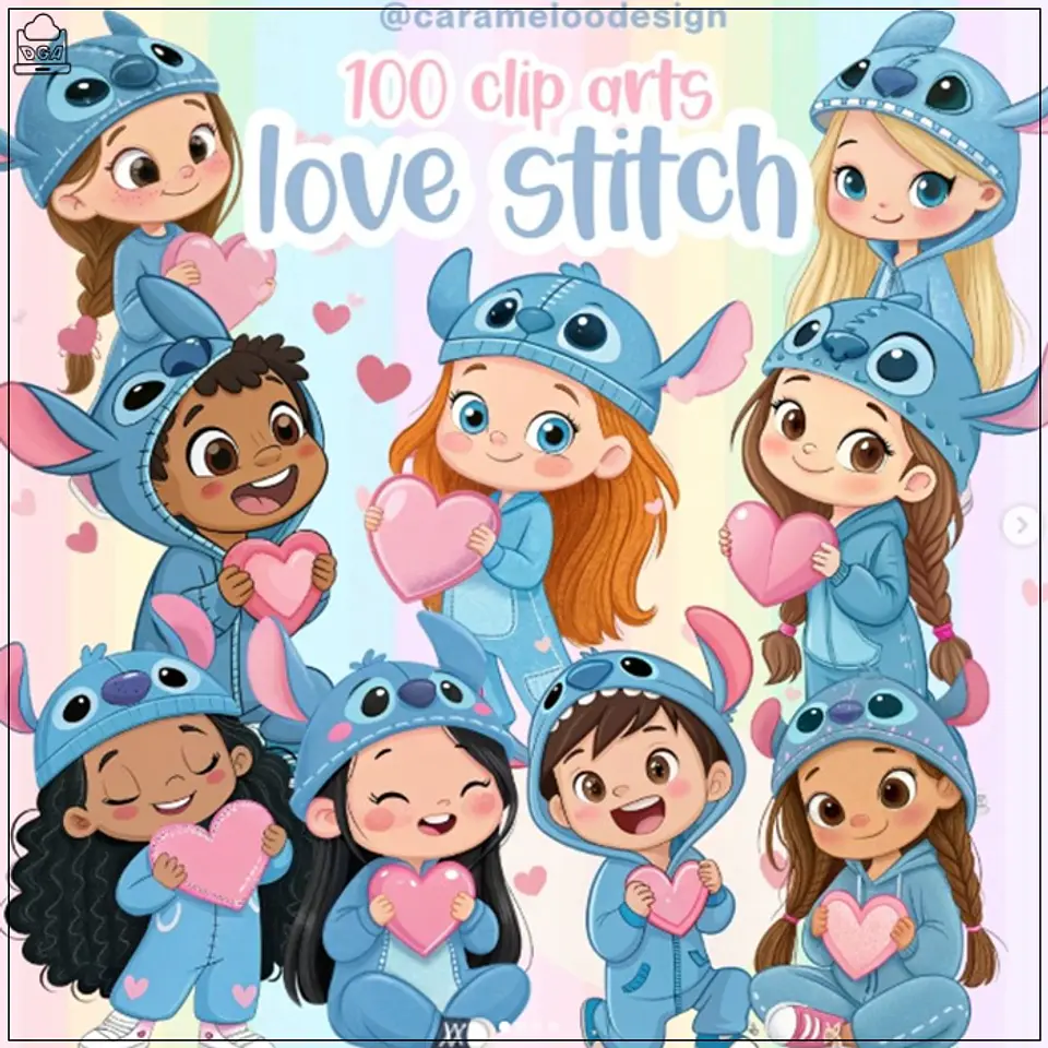 Kit Digital Love Stitch Persnoagens 11 1