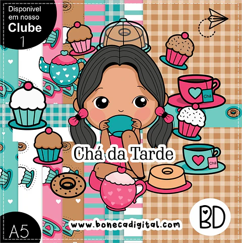 Kit Digital Chá da Tarde 43