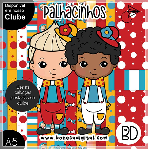 Kit Digital Palhacinhos 38