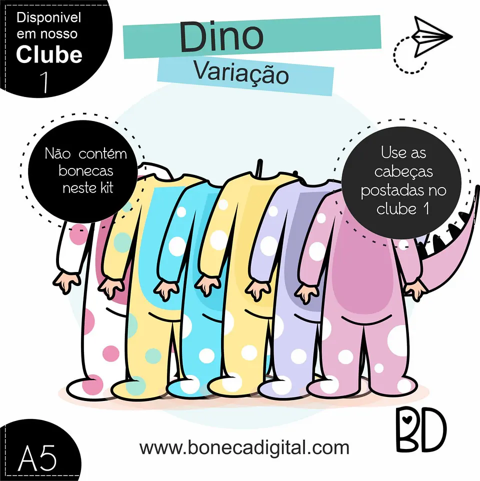 Kit Digital Dino Roupinha 61 1