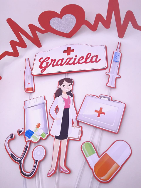 Arquivo de Corte Topo de Bolo Enfermagem - Medicina 19