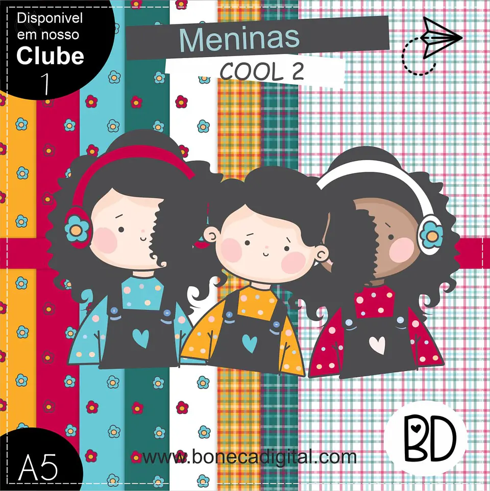 Kit Digital Meninas Cool 2 25 1